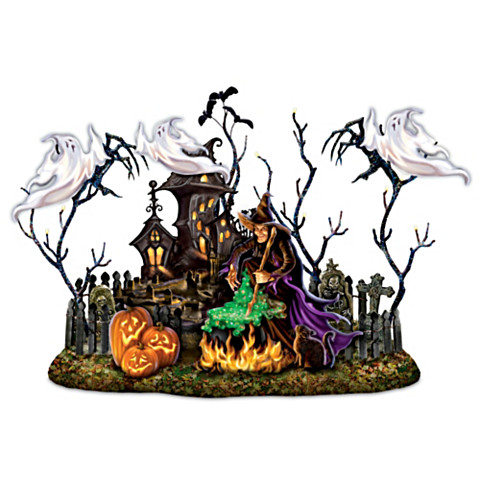 Add a Lighted Centerpiece to Your Halloween Table